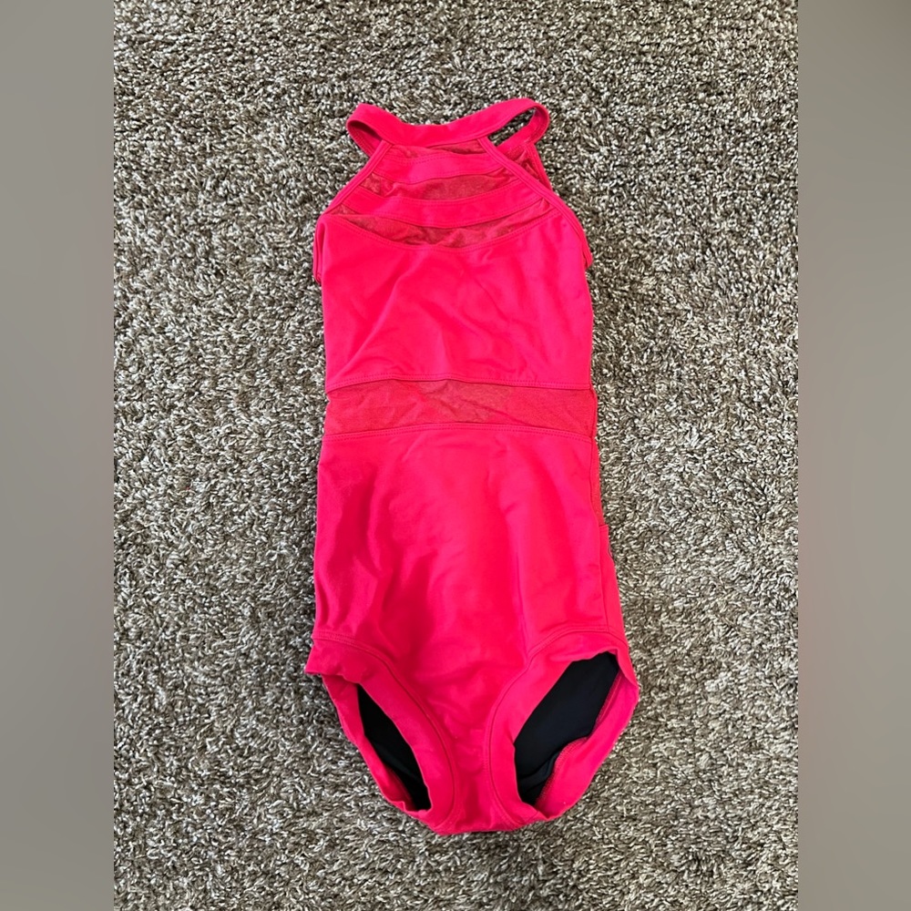 Five Dancewear girls red leotard size PA (XL)